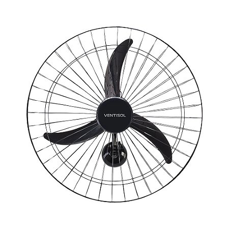 Ventilador de Parede Ventisol 3Pás 60CM 127V Preto