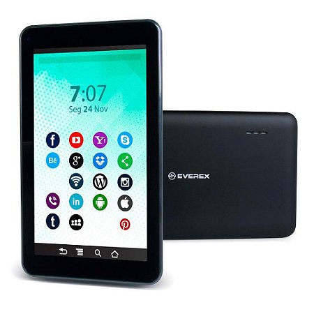 Tablet Everex M738Q 7'' 8gb Preto.