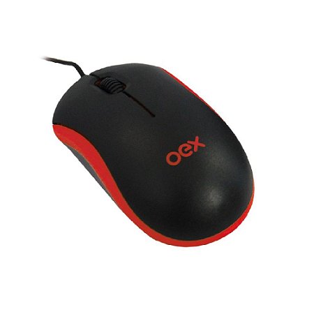Mouse Ótico com Fio OEX MS103 1000DPI Vermelho