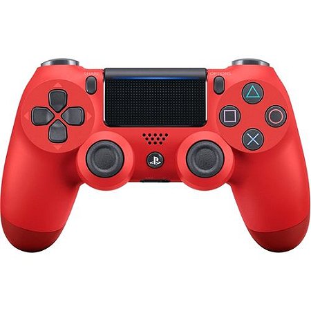 Controle PlayStation 4 Sony CUH-ZCT2U Vermelho