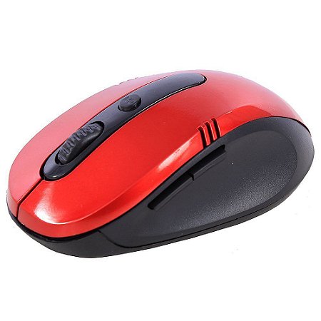 Mouse sem Fio CHBHL G-108 1600DPI Preto e Vermelho