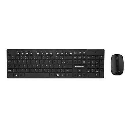 Teclado e Mouse Multilaser TC251 Sem Fio 2.4 GHZ