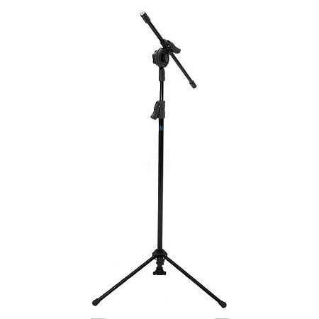 Pedestal Microfone Visão PE2-BK Girafa Preto