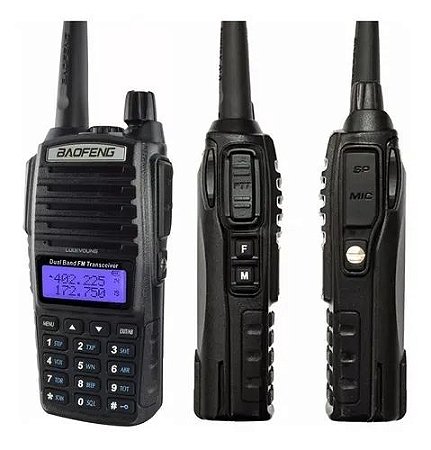 Rádio Comunicador UV-82 Baofeng Dual Band 4KM