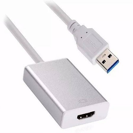 Conversor USB M x HDMI F 3.0 1080P Branco