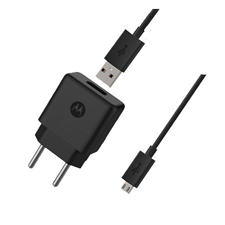 Carregador Micro Usb Motorola Fast Charge10W Preto