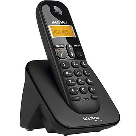 Telefone Intelbras TS3110 Sem Fio com ID Preto