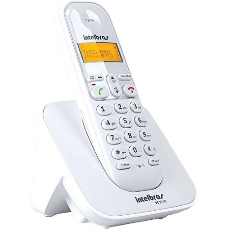 Telefone Intelbras TS3110 Sem Fio com ID Branco
