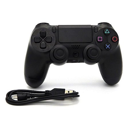 Controle Playstation 4 Com Fio Ps4 Led Joystick Video Game em