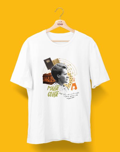 Camiseta Universitária - Elas - Marie Curie - Basic