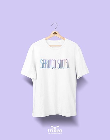 Camiseta Universitária - Serviço Social - Tie Dye - Basic