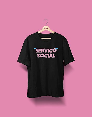Camiseta Universitária - Serviço Social - Voe Alto - Basic