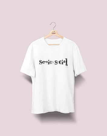 Camiseta Universitária - Serviço Social - Nanquim - Basic
