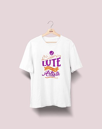 Camiseta Universitária - Artes - Lute Como - Ela - Basic