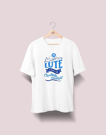 Camiseta Universitária - Ciências Contábeis - Lute Como - Ele - Basic