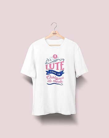 Camiseta Universitária - Design de Moda - Lute Como - Ele - Basic