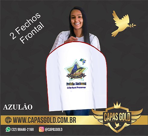 Capa de Gaiola 2 Fechos Frontal - Azulão