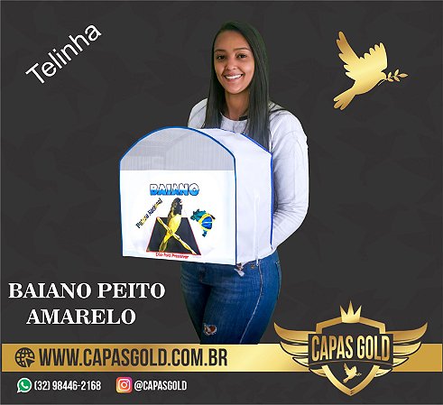 Capa de Gaiola Telinha - Coleiro Baiano Peito Amarelo