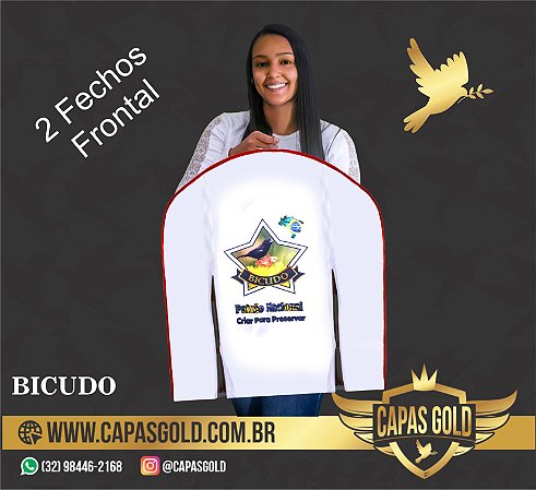 Capa de Gaiola 2 Fechos Frontal - Bicudo