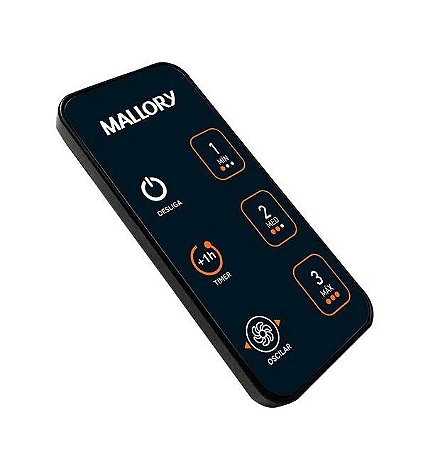 Controle Remoto Ventilador Mallory Ts40 Total Original