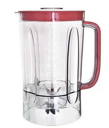 Copo Liquidificador Philco Ph900 1200w Com Tampa Vermelho