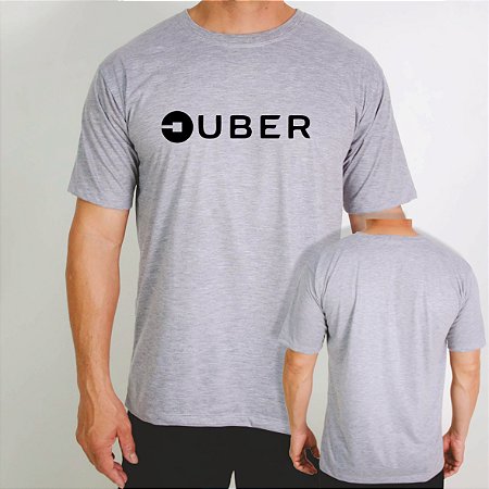 Camiseta Motorista Uber Cinza