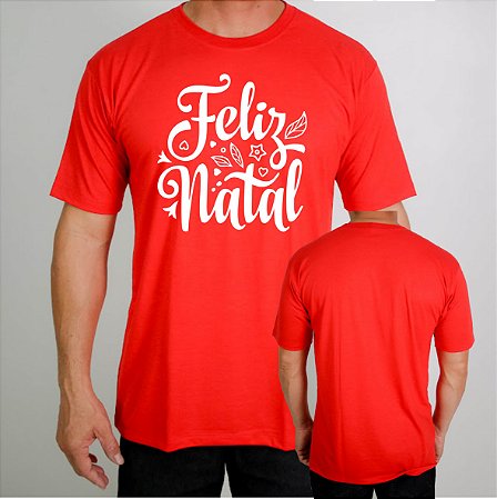 Camiseta Feliz Natal Merry Christmas Papai noel