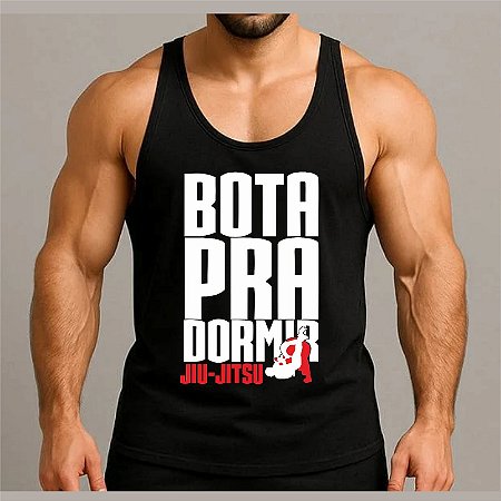 Camiseta Regata Jiu Jitsu Bota Pra Dormir