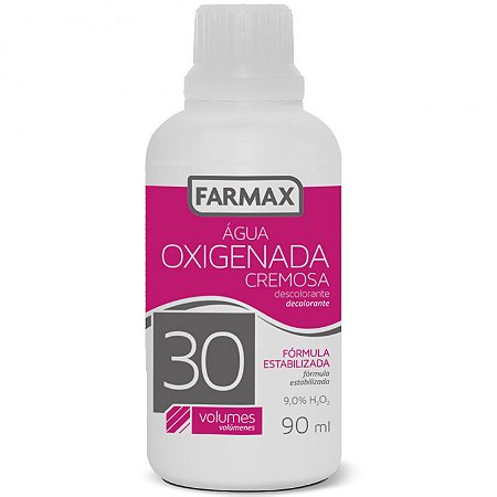 Água Oxigenada Cremosa 30 volumes Farmax com 90ml