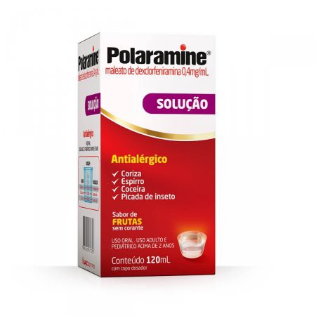 Polaramine 0,4mg/ml Sabor de Frutas Solução com 120ml