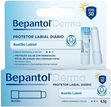 Bepantol Derma Protetor Labial Bayer FPS 50 4,5g