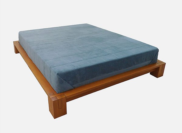 Cama Japonesa Modelo Quioto Madeira Maciça Super King Natural