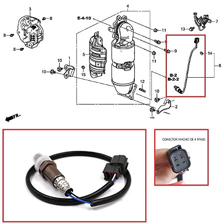 Sonda Lambda para  Civic Crv 2017 a 2020 36532-5aa-a51