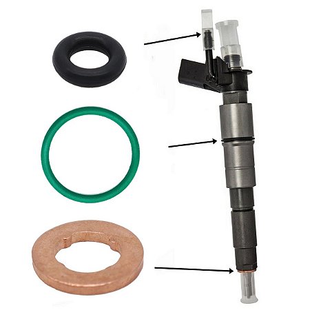 Reparo para o Bico Injetor 0445116035 0445116034 - VW, AMAROK 2017, 2018, 2019, 2020, 2021, 6 peças