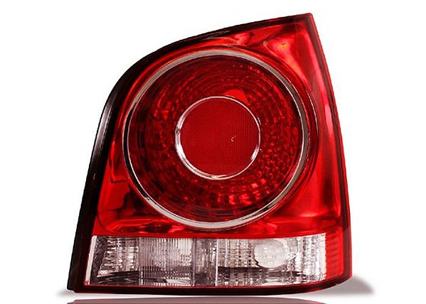 LANTERNA TRASEIRA VW POLO 2007 em diante  HATCH LD VERMELHO CLARO