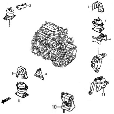 Coxim Do Motor Accord 3.5 V6 2013-2017