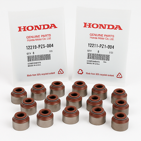 Kit 16 Retentores das válvulas Para Honda Civic 1990 A 2010  1.5, 1.6, 1.7, 1.8  CR-V 2002 - 2010 Fit 2004 A 2010 Accord 4 CIL. 1990 - 2010