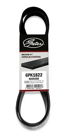 Correia 1822 multi v  Renault duster 1.6 16v 2011-2025 sandero 1.6 16v 2007-2016 megane 1.6 16v 2006-2014 symbol 1.6 16v 2009-2013 scenic 1.6 16v 2005-2010