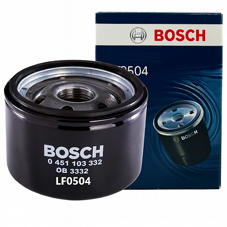 Filtro de Óleo do Motor Bosch Alfa Romeo 156, Fiat Elba, Nissan Livina March, Peugeot 206 2008 Boxer, Renault Clio Duster Logan Megane Sandero Scenic Symbol Captur Kangoo Laguna Oroch R19 Twingo Trafic e Volkswagen Kombi