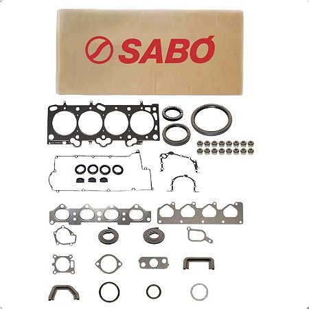 Jogo de Juntas do Motor com Retentores Hyundai Elantra 2.0 2000-2006, Elantra GLS 2.0 2000-2006, I30 CW 2.0 2010-2012, I30 CW CVVT 2.0 2010-2012, I30 GLS 2.0 2009-2012, I30 GLS CVVT 2.0 2009-2012, Tucson GL 2.0 2004-2010, Tucson GL 4WD Auto 2.0 2004-2010