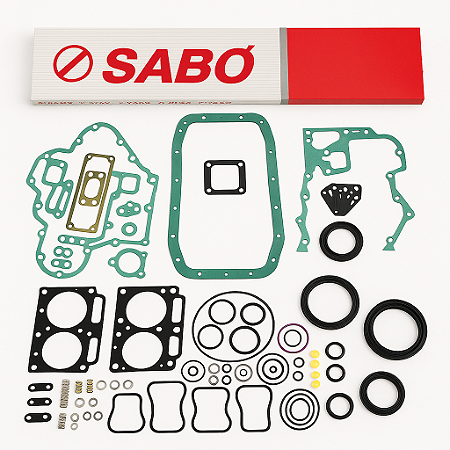 Jogo de Juntas Completo do Motor com Retentores SABÓ 80512 – Agrale 8500 / 9200 e Volkswagen Worker / Constellation 13-180 • 15-180 4.8L 8V (2005 a 2011)