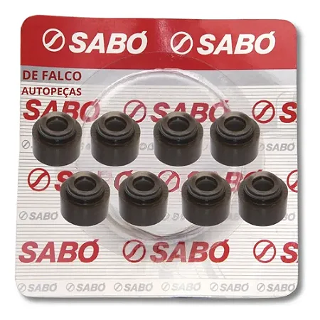 Kit com 8 Retentores das Hastes de Válvulas Chevrolet Chevette, Chevy 500, Marajó, Monza 1.0 / 1.4 / 1.6 8V 1974 a 1993