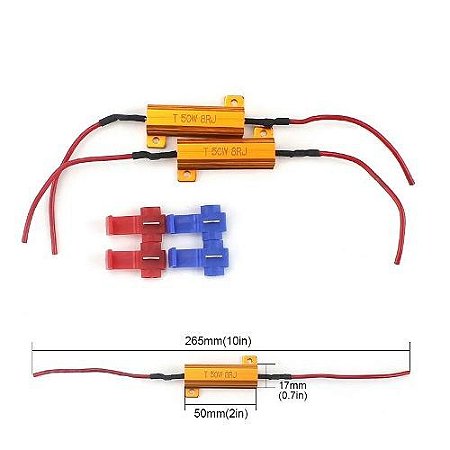PAR Resistor Led 50w Canbus Canceller Led Anti Erro Farol