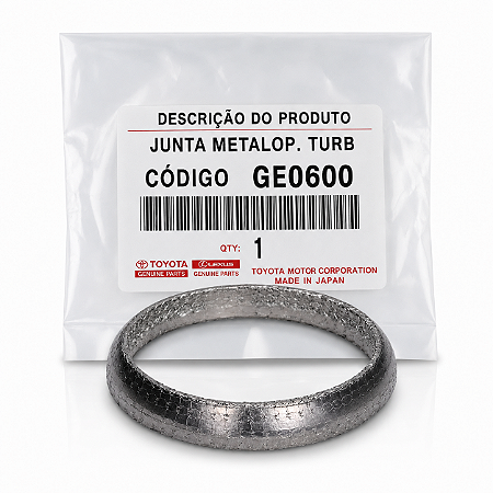 Junta Metaloplástica Escapamento Saída Turbina 68x84x15 Hilux 2.5 3.0 2005 a 2015 SW4 3.0 2006 a 2015 Land Cruiser Prado 3.0 2002 a 2009- 68X84X15