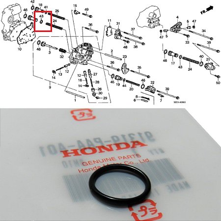 anel oring de vedação da bomba de óleo  Fit, civic CRV
