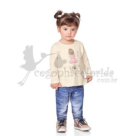 calça legging infantil jeans
