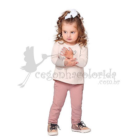 calça legging infantil menina