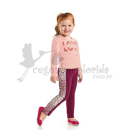 calça legging montaria infantil