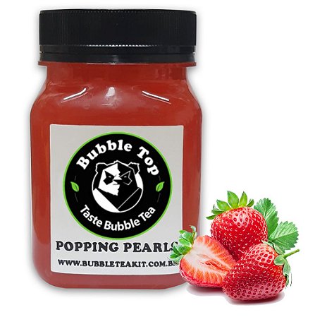 Bubble Tea - Bubble pears Sabor Morango 280grs