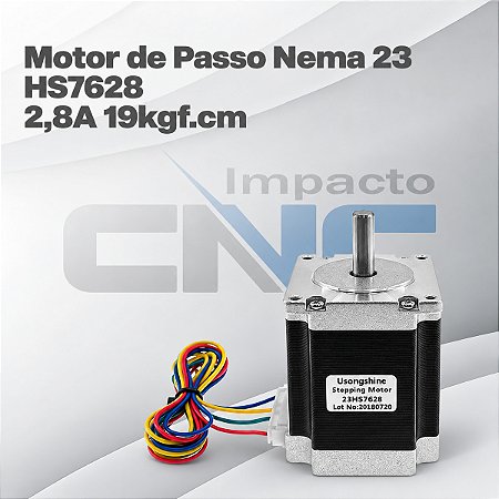 Motor de Passo Nema 23 HS7628 - 2,8A 19 kgf.cm